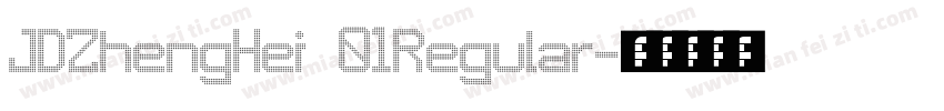 JDZhengHei 01Regular字体转换